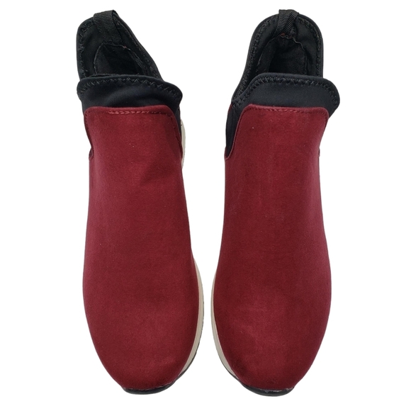 Kenneth Cole Reaction | Cameron Chelsea Jogger Red Textile High Top Sneakers 6 - Picture 2 of 9